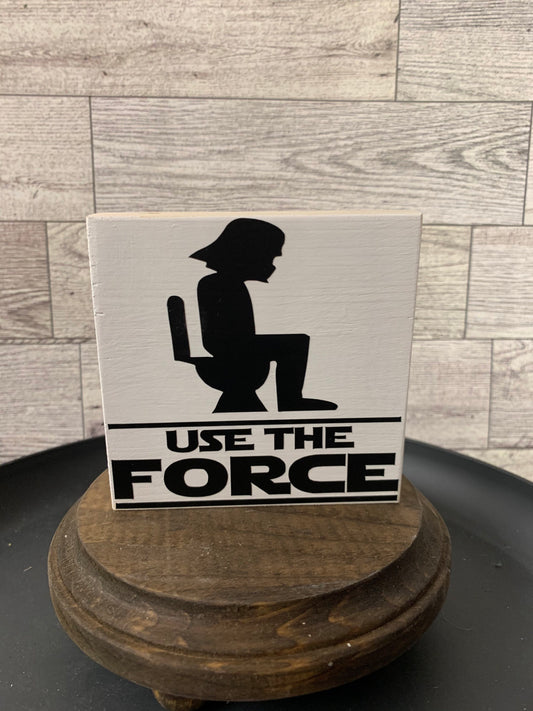 Bathroom-Force be with you shelf sitter