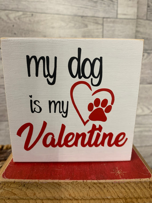 Valentine’s Day dog block