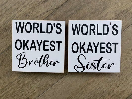 Family Sister/brother blocks