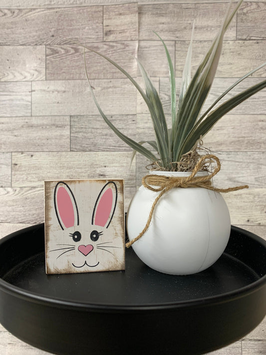 Easter- bunny face block